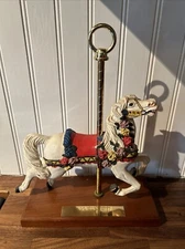 Walt Disney World Cinderella Golden Carousel Horse 1987 Hand Painted White