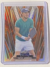 YATES JOHNSON 2024 Leaf Metal Pickleball #35 Prismatic Fire 12/30 (H4)