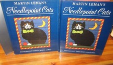 Martin Leman's NeeDlePOiNT Cats ~ Jill Leman. 14 designs   HbDj  UNread in MELB