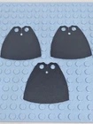 3 Black Cloth Capes For LEGO Minifigures - Star Wars Jedi Marvel Dc