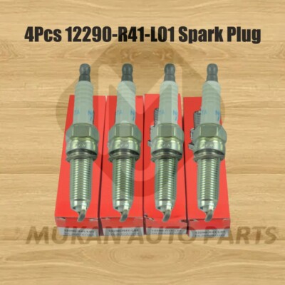 4Pcs New Genuine 12290-R41-L01 DILZKR7B11GS Spark Plug For Honda ILX HR-V Civic