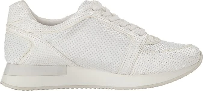 Katy Perry The Lena Sequin Sneaker 7.5 White