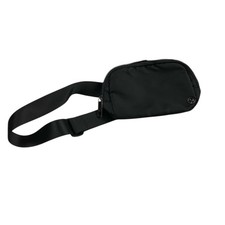 Lululemon Black Everywhere Belt Bag Crossbody Adjustable Strap SEE PICS/DAMAGED