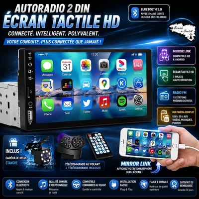 Autoradio 7” CarPlay & Android Auto | Bluetooth | GPS | ✅🇫🇷🚗 - Photo 1/4