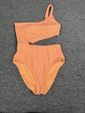 Aerie One-Piece Swimsuit Orange Women  s Size Medium Stretch Bathing Suit