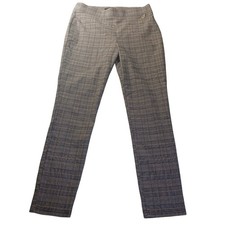 Tommy Hilfiger Glen Plaid Pants 12 Stretch Slim Ankle Workwear Classic Preppy