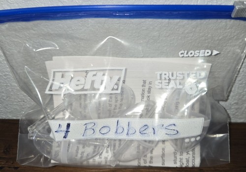 4 Sumin Bobbers 2.5" Transparent Oval Float Spin Fishing-Tackle Casting Bubble - Picture 3 of 4