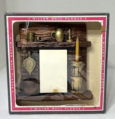 1963 Miller Studio Chalkware KITCHEN HEARTH MEMO SET Notepad  NOS New in Box