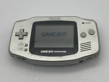 Platinum Nintendo Game Boy Advance Console Silver - Tested Working