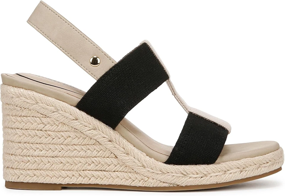 LifeStride Women's Tallulah Espadrille Wedge Sandal Black/Natural 11W - Image 2 of 4