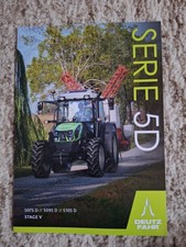 Deutz Fahr  Serie 5 D    Prospekt Traktor Schlepper