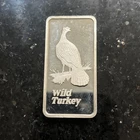 Wild Turkey Bourbon “ Early Morning “ 999 Silver Bar 1976 Hamilton Mint
