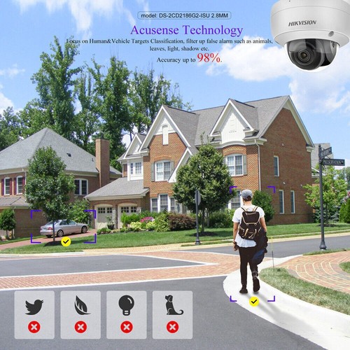 Hikvision DS-2CD3186G2-ISU 8 MP AcuSense DarkFighter Fixed Dome Network Camera - Picture 6 of 20