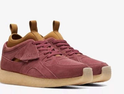 Clarks Originals BREACON Herren Ochsenblut/Eichenmoos Wildleder Leder Turnschuhe UK Größe 9G