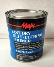1 Qt Gray Fast Dry Self Etching Primer for Tractor Car Truck Automotive