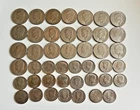 Large $1 & Half Dollar Coin Lot – Eisenhower Dollars & Kennedy Halves – 45 Coins