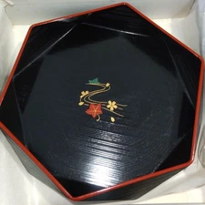 Echizen Lacquerware Diamond Bowl Serving Plate  Unused Small Size Duty Paid or R
