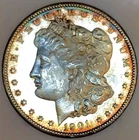 1901 O MORGAN DOLLAR**GEMBU++ PROOF LIKE DMPL**RAINBOW NR #64863