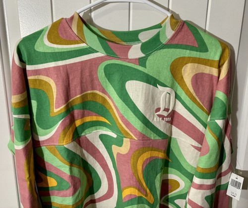 NWT! Disneyland Long Sleeve Multicolor Spirit Jersey for Girls Size XL (14) - Picture 2 of 22