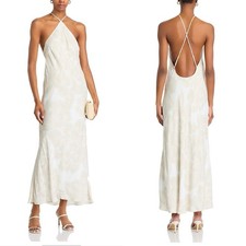 FARM Rio Off White Floral Maxi Dress | Halter | XL | NWT