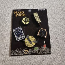 Crocs Hocus Pocus Jibbitz Charms 5-Pack Disney Brand New Halloween Witches