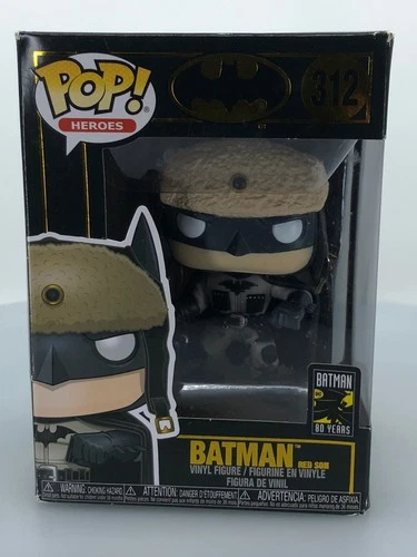 Funko POP! Heroes DC Comics Batman Red Son 2003 #312 Vinyl Figure DAMAGED