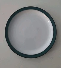 Denby Greenwich 8.5” Salad Dessert Plate Green White England Stoneware (GSHF1)