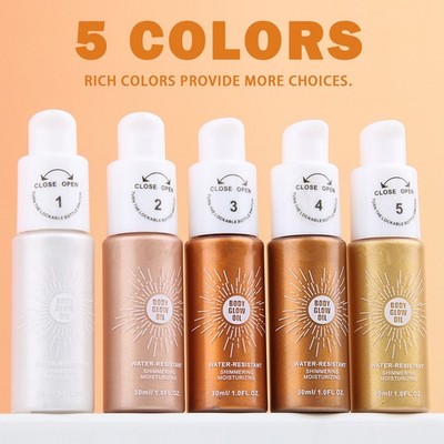 Womens 5Pcs/Set Multi-purpose Liquid High Gloss Oil Dazzling Liquid Luminous