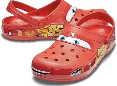 Crocs Classic Clog Cars Lightning Mcqueen Disney Pixar Size 10M New DONT LIGHTUP
