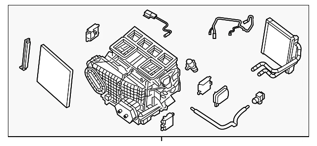 Conjunto de calefacción y aire acondicionado genuino Nissan Altima Máxima SV - NUEVO OEM Foto 2 de 4