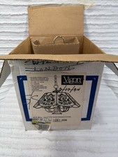 Vigon Vintage Stained Glass Floral Light Fixt...
