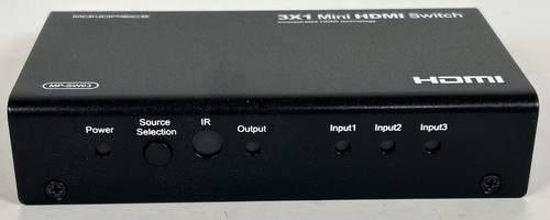 Monoprice 3X1 Mini HDMI Switch MP-SW03-Tested-New Open Box - Picture 3 of 12