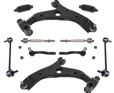 Front Lower Control Arms Tie Rods & Links For Mazda 3 & 3 Sport 2014-2018