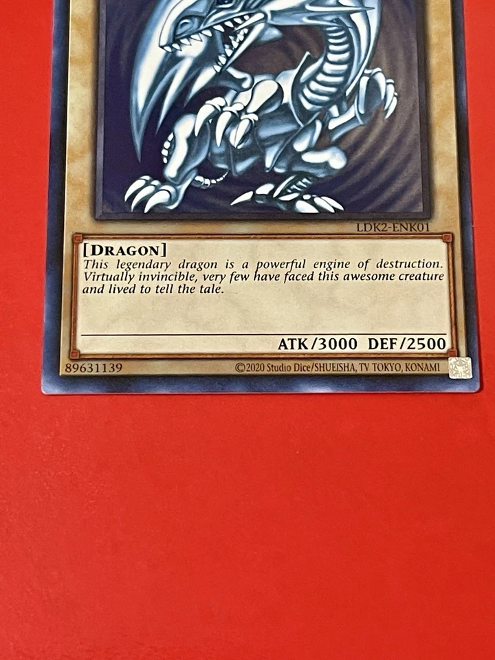 Blue-Eyes White Dragon | SDK Art | MISPRINT | LDK2-ENK01 | NM | Common | YuGiOh! - Image 3 of 4