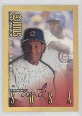 1998 Donruss Studio Studio Proofs Gold 103/300 Sammy Sosa #44 00em
