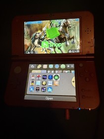 New Nintendo 3DS XL  HomebrewedRed Handheld System Wi-Fi 4GB Region Free