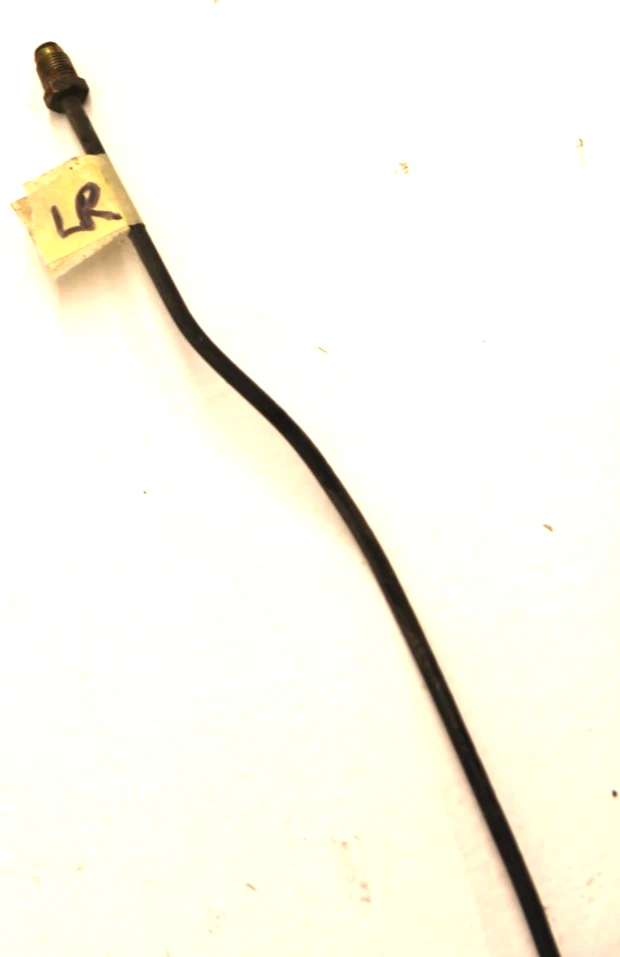 BMW OEM E30 84-92 CONDUCTOR TRASERO IZQUIERDO LÍNEA DE FRENO DURO EN BRAZO DE ARRASTRE TUBO MANGUERA Foto 2 de 4