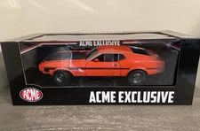 1/18 Acme Exclusive 1971 Ford Mustang Boss 351 Calypso Corral Sun Star Diecast