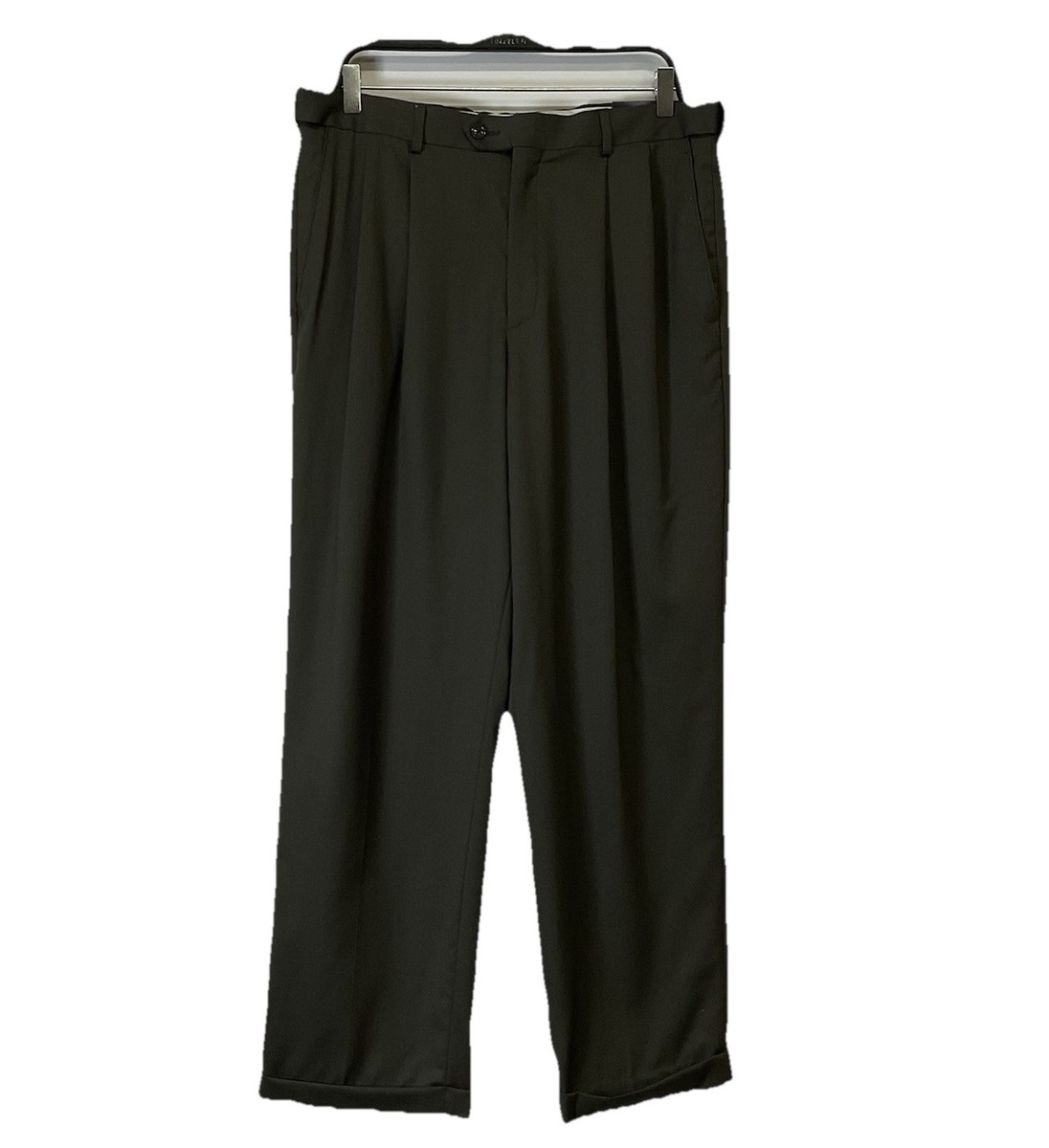 Club Room Men’s Olive Green Separate Dress Pants Size 34W x 30L NWT