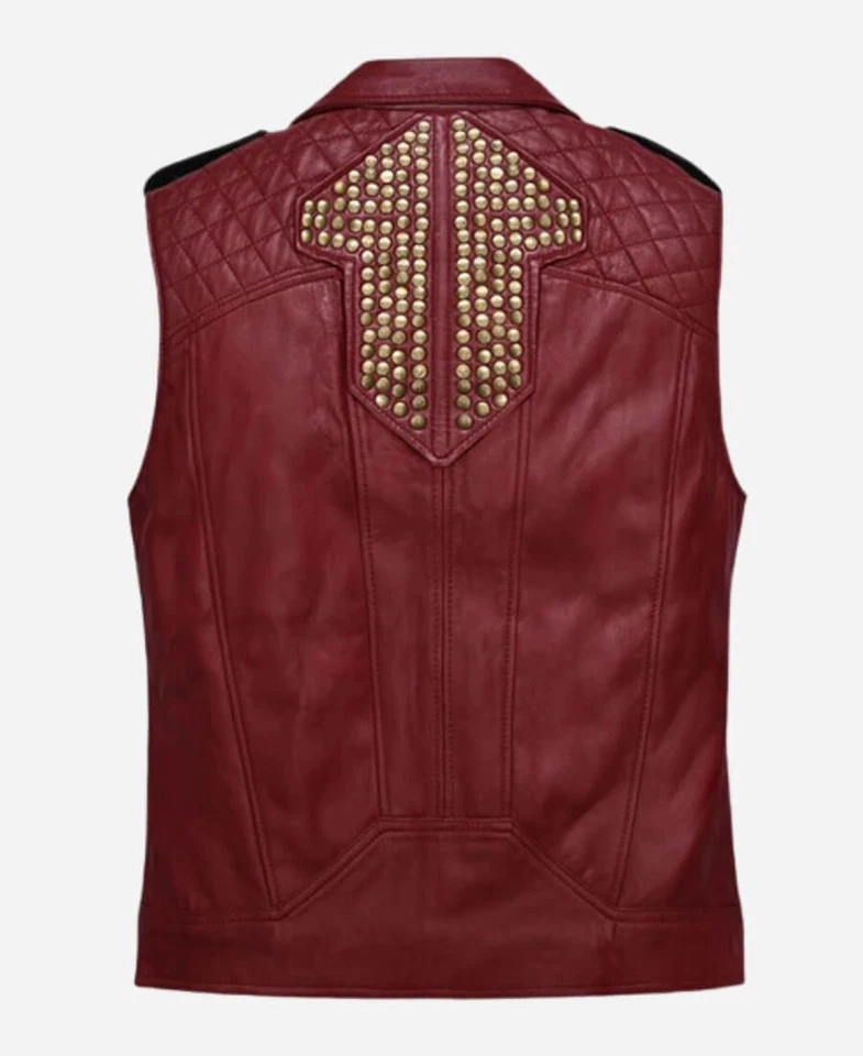 Chris Hemsworth Thor Love and Thunder Red Leather Vest - Image 2 of 4