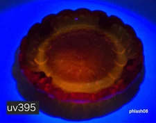 LE Smith, Amberina Moon & Stars Pattern, large Ashtray MCM GLOWS (A3 HE.CC)