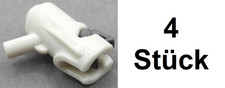 4x LEGO 15391c01 Minifigur Waffe Mini Blaster Abzug Weiß+Neu-Dunkelgrau