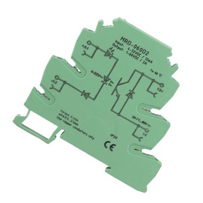 6.2mm DIN Rail Solid State Relay Module 432VDC Input Normally Open Thin
