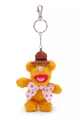 2026 Disney Parks The Muppets Fozzie Bear Plush Bag Charm Keychain