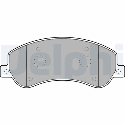 LP2257 DELPHI Bremsbelagsatz, Scheibenbremse für VW