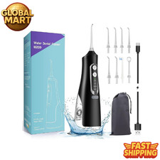 COSLUS C20 Cordless Water Flosser 300 mL – 4 Modes, 8 Tips, Travel & Braces