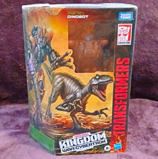 TOMY Transformers Kingdom War for Cybertron Dinobot Velociraptor Figure 8