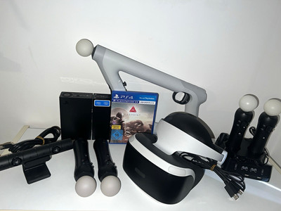 Sony PS4 VR Headset + Aim Controller + 4 Move + Kamera + Farpoint Mega Bundle