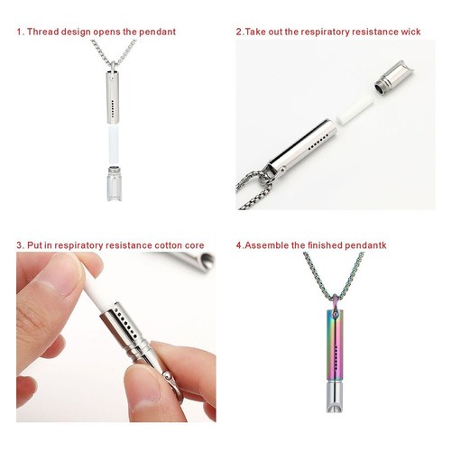 With Cotton Core Anxiety Relief Necklace Mindfulness Training - Picture 2 of 22