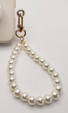 Chic  Elegant Gold Pearl Phone Chain, Wrist Strap, Lanyard, Keychain, Bag Strap